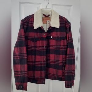 Levi's jacket black & red